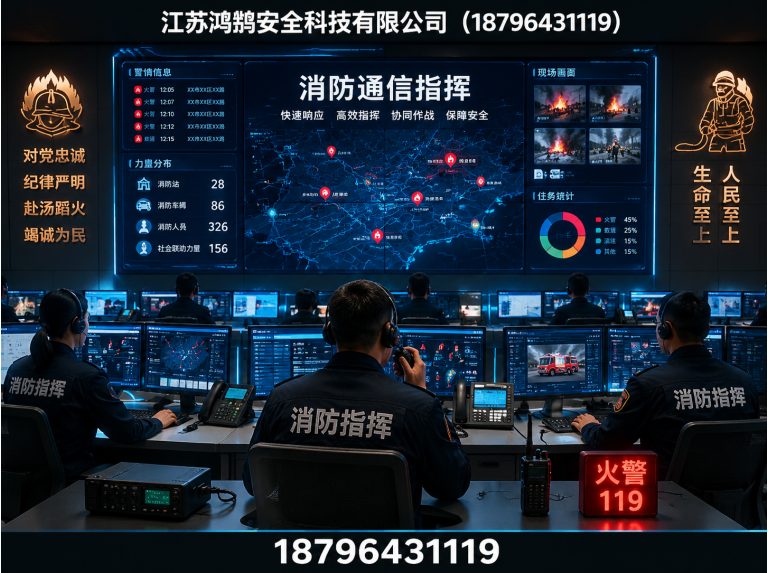 徐州消防通信指挥展示图